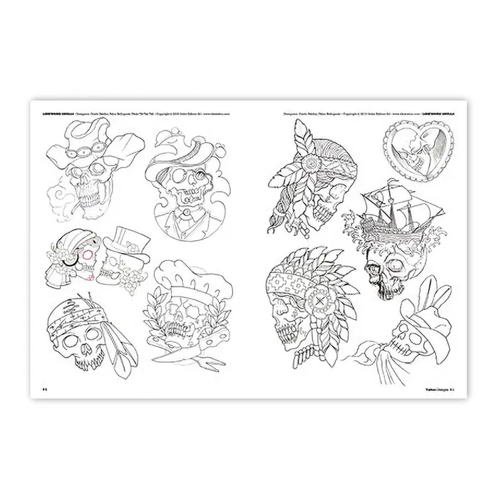 Elaborate Skull Designs Softcover Book 3ntini Vibrators