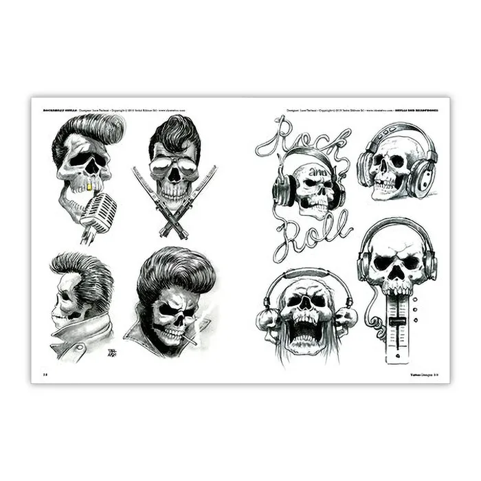 Elaborate Skull Designs Softcover Book 3ntini Vibrators