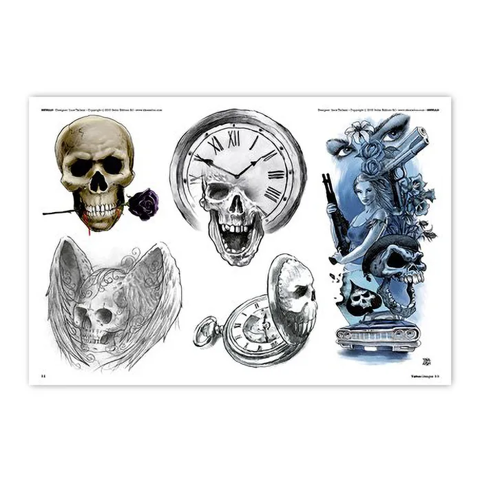 Elaborate Skull Designs Softcover Book 3ntini Vibrators