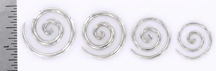Elementals Organics Anal 925 Sterling Silver Coil 3 Ear Hangers Pricer Per 1
