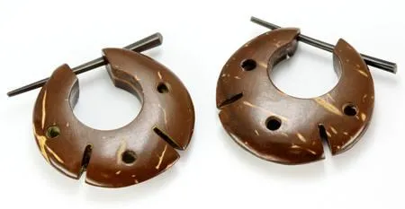 Elementals Organics Coconut Shell Cheaters CS 3 Stirrups Natural Body Jewelry Price Per 2 Female Sex Toys Elementals Organics Coconut Shell Cheaters CS 3 Stirrups Natural Body Jewelry Price Per 2 Female Sex Toys