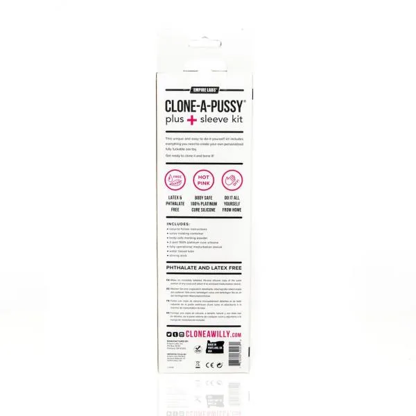 Empire Laboratories Vibrators CloneAPussy Plus Silicone Vulva Casting Kit Hot Pink