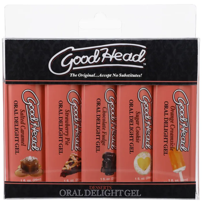 Enhancers Doc Johnson Goodhead Oral Delight Gel Dessert Flavors 5pack for Oral Sex Enhancers Doc Johnson Goodhead Oral Delight Gel Dessert Flavors 5pack for Oral Sex