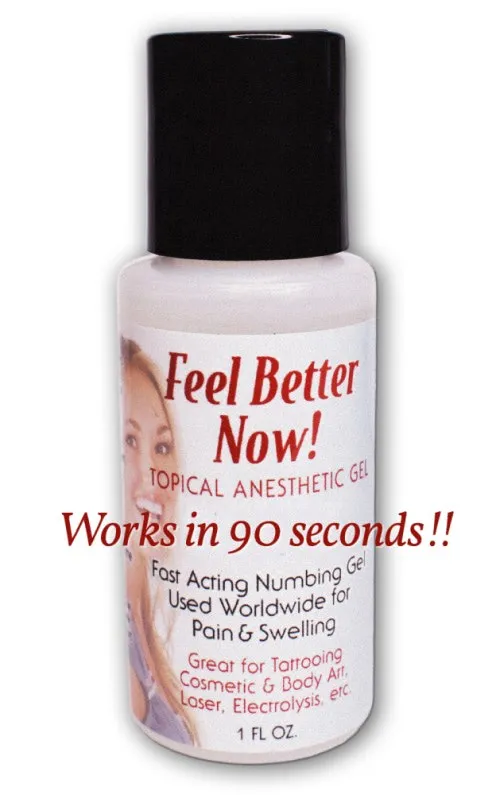 Enhancers Feel Better Now Feel Better Now Topical Anesthetic Gel 1oz Bottle