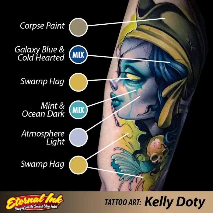 Eternal Anal Kelly Doty Resurrection Ink Set of 4 1oz Bottles Eternal Tattoo Ink