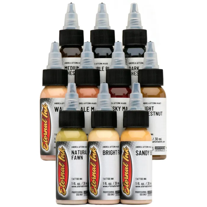 Eternal Andrea Afferni Signature Series Portrait Set of 10 1oz Bottles Eternal Tattoo Ink Male Sex Toys Eternal Andrea Afferni Signature Series Portrait Set of 10 1oz Bottles Eternal Tattoo Ink Male Sex Toys