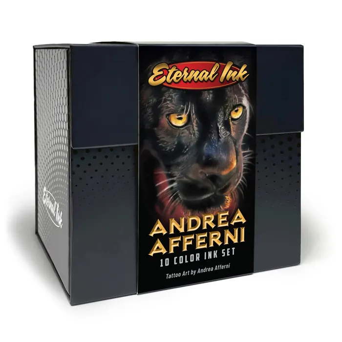 Eternal Andrea Afferni Signature Series Portrait Set of 10 1oz Bottles Eternal Tattoo Ink Male Sex Toys