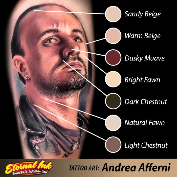 Eternal Andrea Afferni Signature Series Portrait Set of 10 1oz Bottles Eternal Tattoo Ink Male Sex Toys