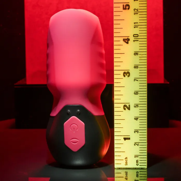 Evolved Novelties Male Sex Toys Body Kisses Red Suction Masturbator and Vibrator