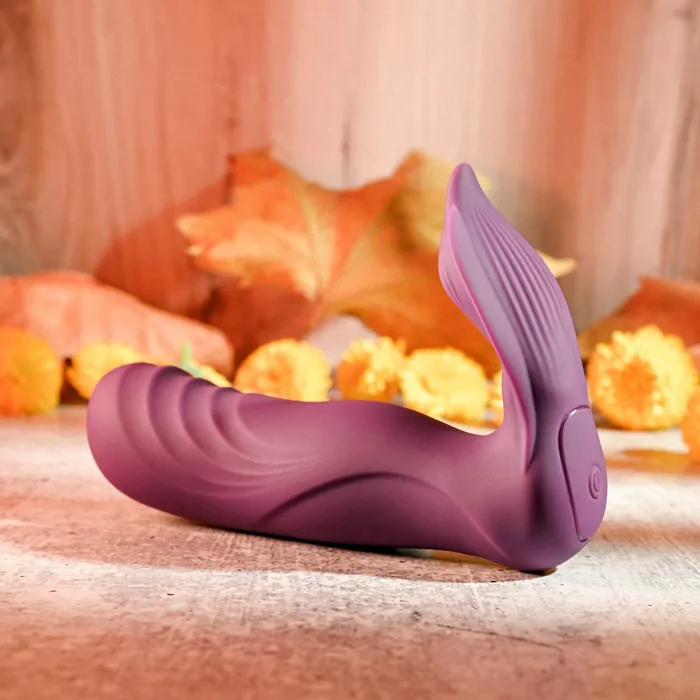 Evolved Novelties Vibrators The Velvet Hammer Thrusting HandsFree Dual Stimulation Vibrator