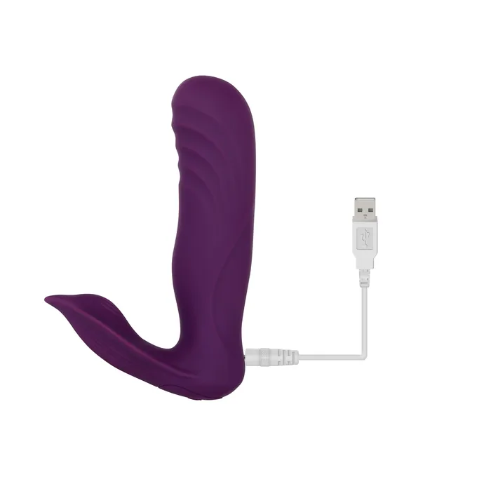 Evolved Novelties Vibrators The Velvet Hammer Thrusting HandsFree Dual Stimulation Vibrator