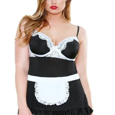Fantasy Lingerie Vibrators Night Service French Maid Costume 3X4X