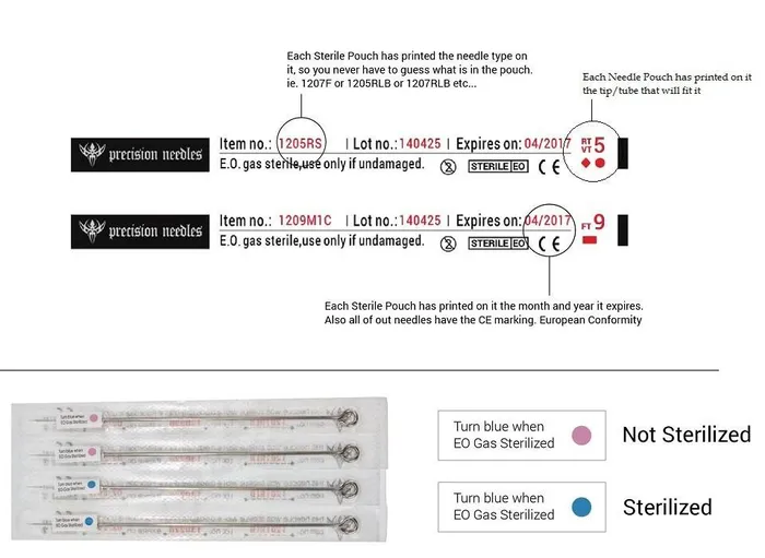 Female Sex Toys 10 BugPin Round Liner Precision Needles Box of 50 Premade Sterilized Tattoo Needles Precision Needles