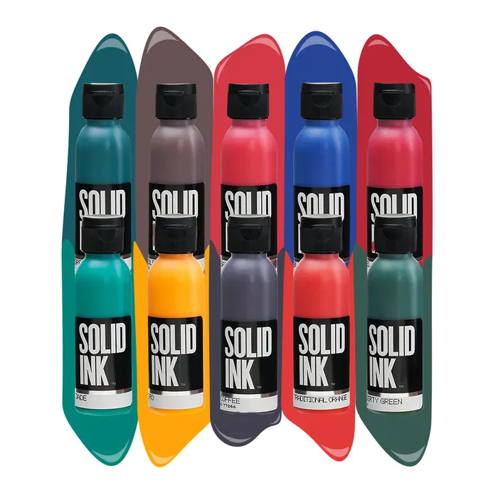 Female Sex Toys 10 Color Old Pigments Set Solid Ink 2oz Bottles Solid Ink