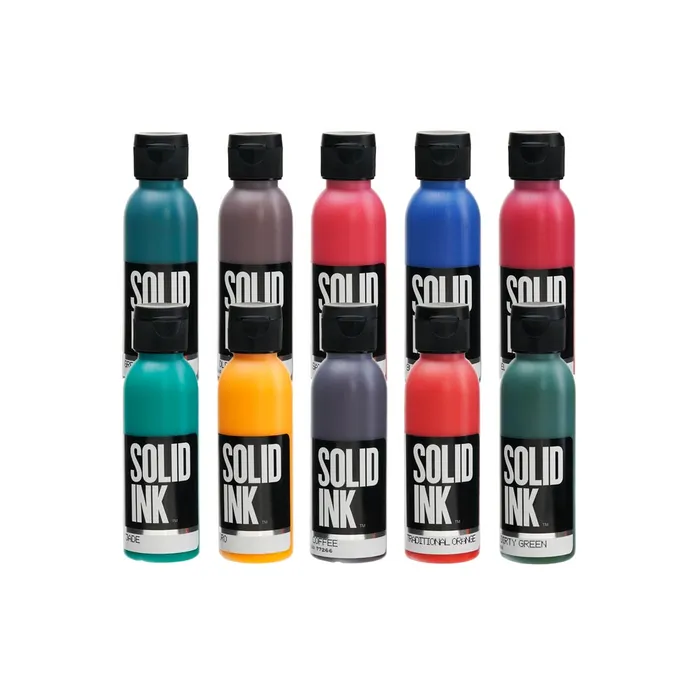 Female Sex Toys 10 Color Old Pigments Set Solid Ink 2oz Bottles Solid Ink