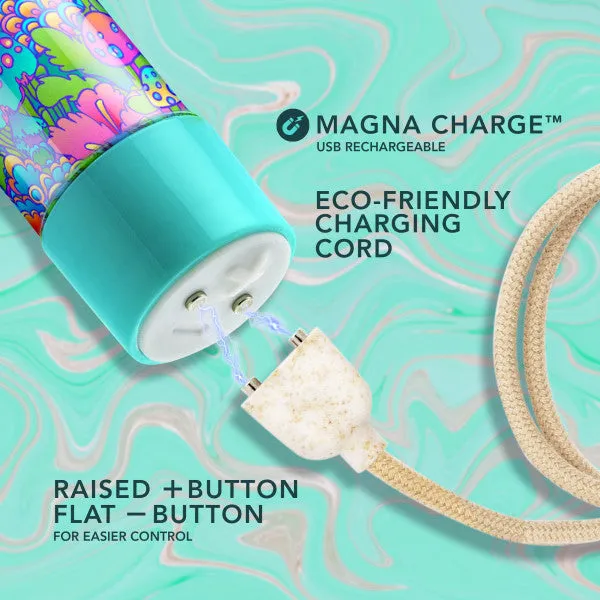 Female Sex Toys Blush Utopia Powerful Extra Long Mushroom Patterned Rechargeable Vibrator