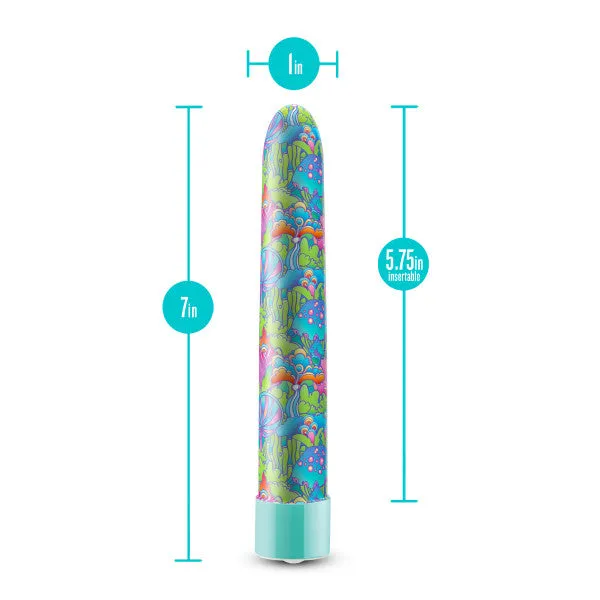 Female Sex Toys Blush Utopia Powerful Extra Long Mushroom Patterned Rechargeable Vibrator
