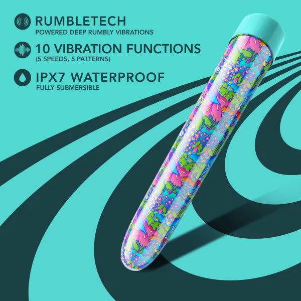 Female Sex Toys Blush Utopia Powerful Extra Long Mushroom Patterned Rechargeable Vibrator