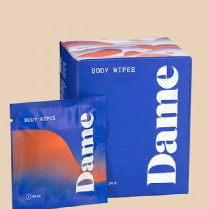Female Sex Toys Dame Products Dame Aloe Infused Intimate Body Wipes 15 Count