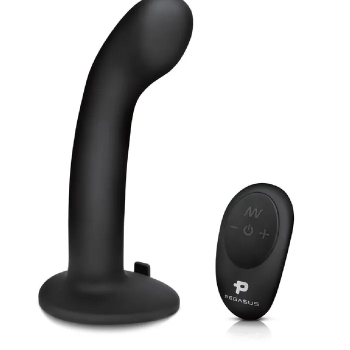 Female Sex Toys Electric Eel Inc Pegasus 6 GSpot Prostate Vibrating Dildo Strapon Harness Black