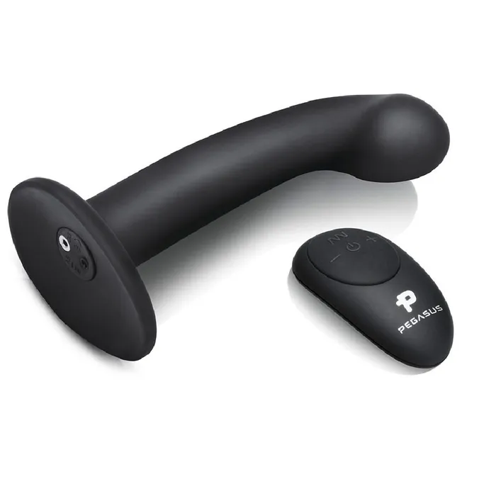 Female Sex Toys Electric Eel Inc Pegasus 6 GSpot Prostate Vibrating Dildo Strapon Harness Black