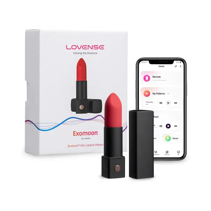Female Sex Toys Lovense Lovense Exomoon Bluetooth Mini Lipstick Vibrator