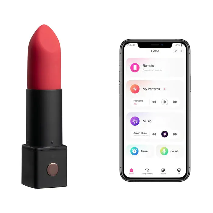 Female Sex Toys Lovense Lovense Exomoon Bluetooth Mini Lipstick Vibrator
