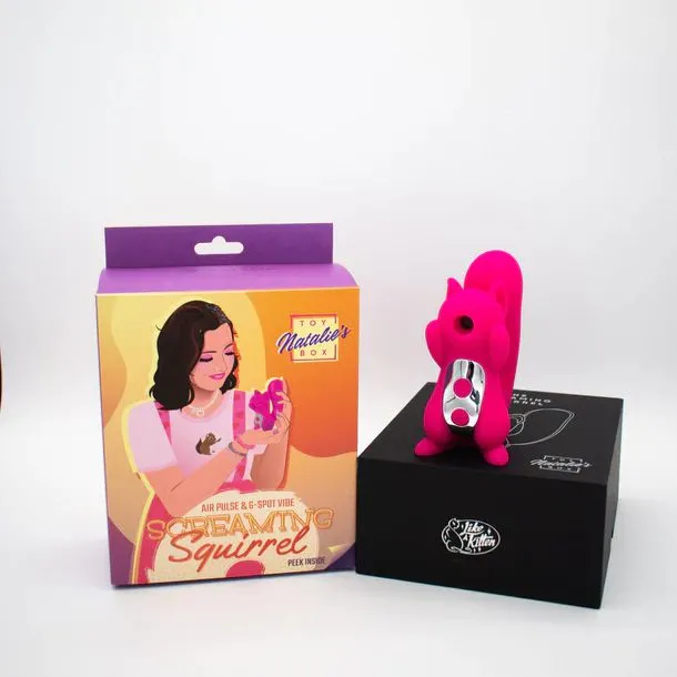 Female Sex Toys Natalies Toy Box Screaming Squirrel Air Pulsation Clitoral and G Spot Vibrator