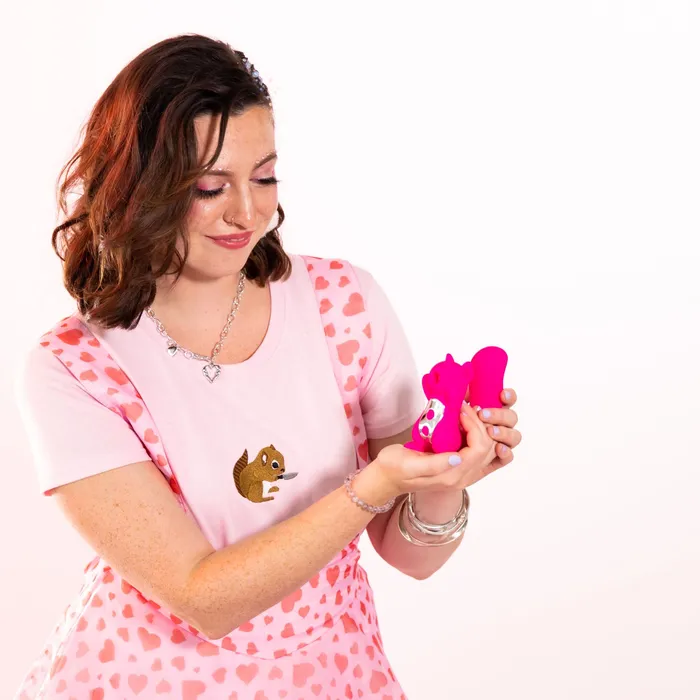 Female Sex Toys Natalies Toy Box Screaming Squirrel Air Pulsation Clitoral and G Spot Vibrator
