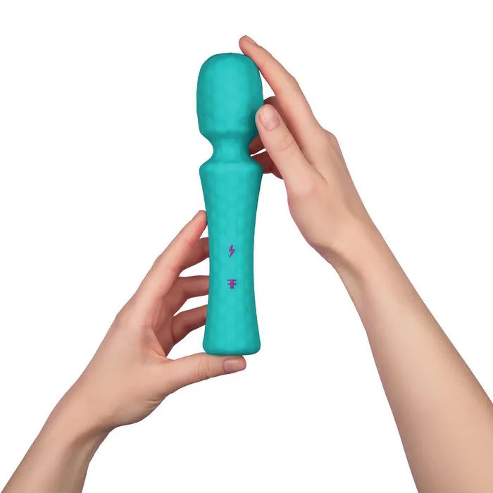 FemmeFunn Ultra Wand Silicone Vibrator Blue Femmefunn Female Sex Toys