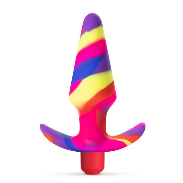 Free Spirit Vibrating 10 Function Beginner Silicone Butt Plug Blush Male Sex Toys