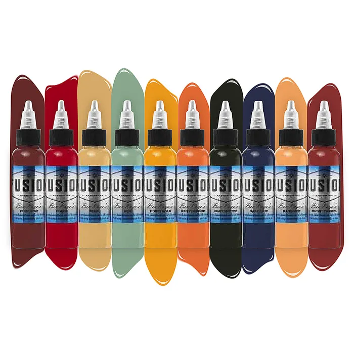 Fusion Male Sex Toys Ben Kaye 10Color Palette Signature Set Fusion Tattoo Ink 1oz Fusion Male Sex Toys Ben Kaye 10Color Palette Signature Set Fusion Tattoo Ink 1oz