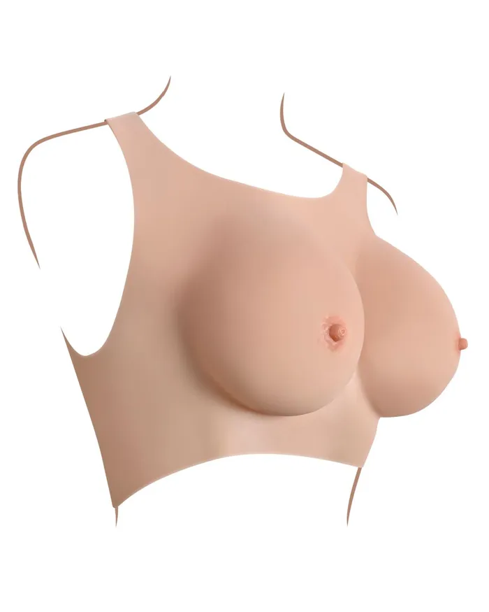 Gender X Wearable Silicone C Cup Breasts Vanilla Evolved Novelties Anal
