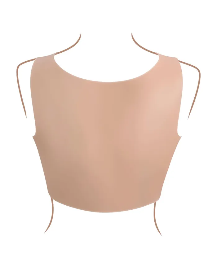 Gender X Wearable Silicone C Cup Breasts Vanilla Evolved Novelties Anal