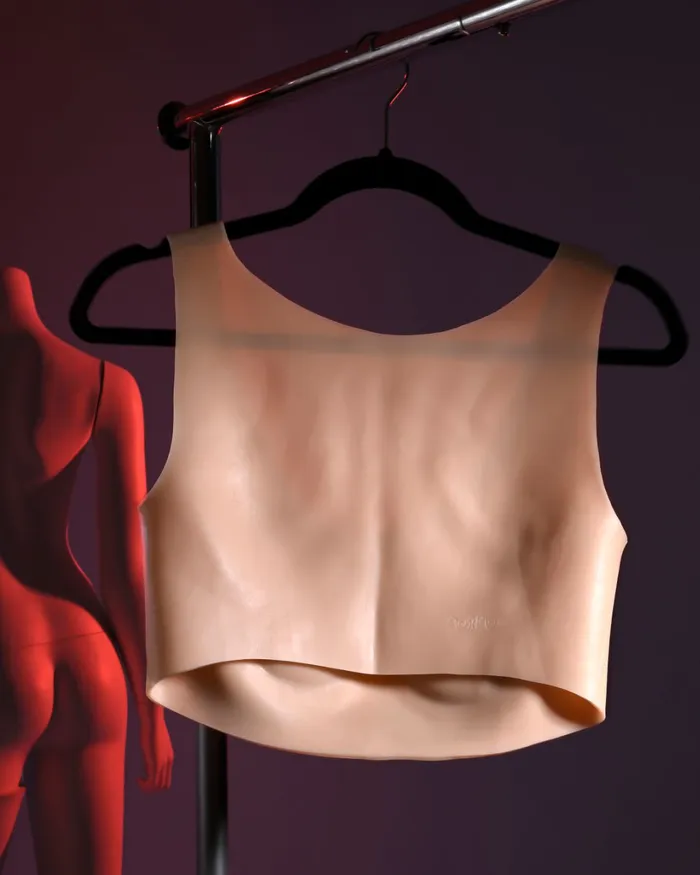 Gender X Wearable Silicone C Cup Breasts Vanilla Evolved Novelties Anal