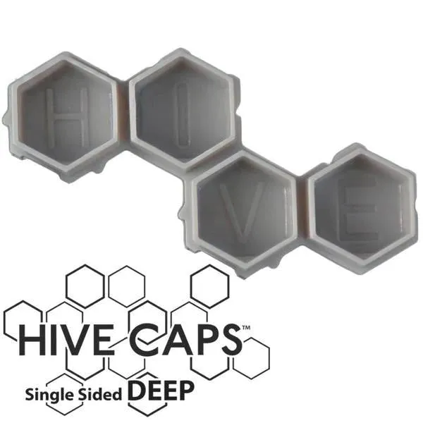 Hive Caps Deep Hive Caps Bag of 200 Ink Caps 50 Pieces Pick Color Anal