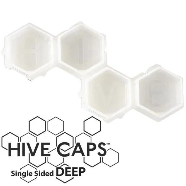 Hive Caps Deep Hive Caps Bag of 200 Ink Caps 50 Pieces Pick Color Anal