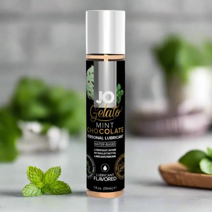 Jo Gelato Mint Chocolate Flavored Lubricant System Jo Lubricants