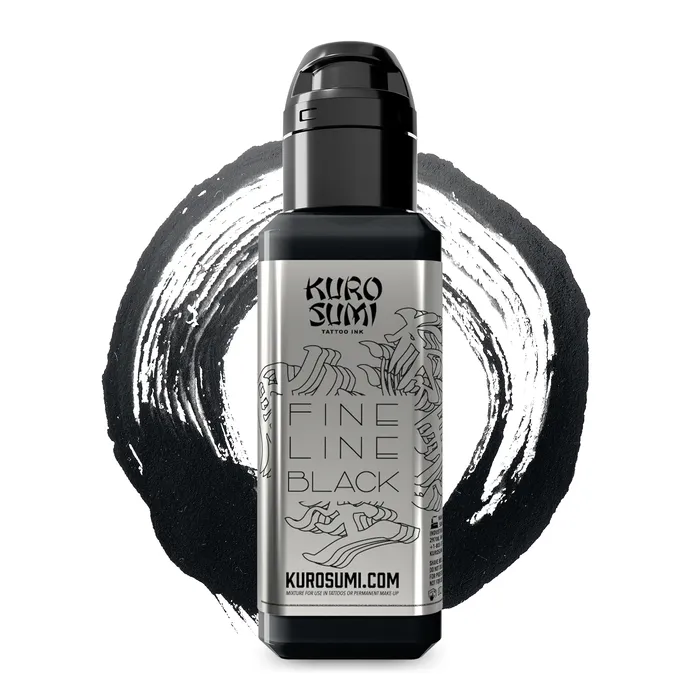Kuro Sumi Fine Line Black Kuro Sumi Tattoo Ink 15oz Bottle Anal