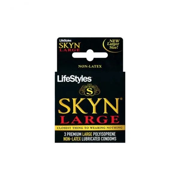 Lifestyles Condoms Male Sex Toys Lifestyles Skyn Large Polyisoprene 3 Pack