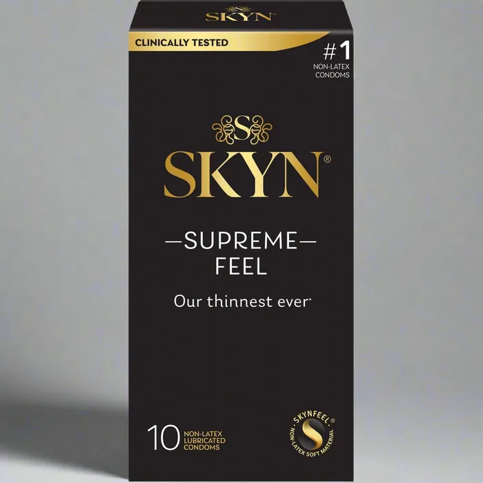 Lifestyles Healthcare SKYN Supreme Feel 10 Count Condoms Vibrators