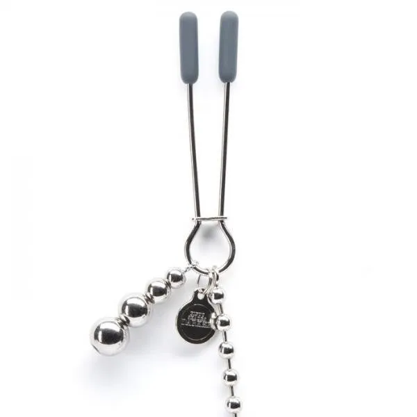 Lovehoney Vibrators Fifty Shades of Grey At My Mercy Beaded Chain Nipple Clamps