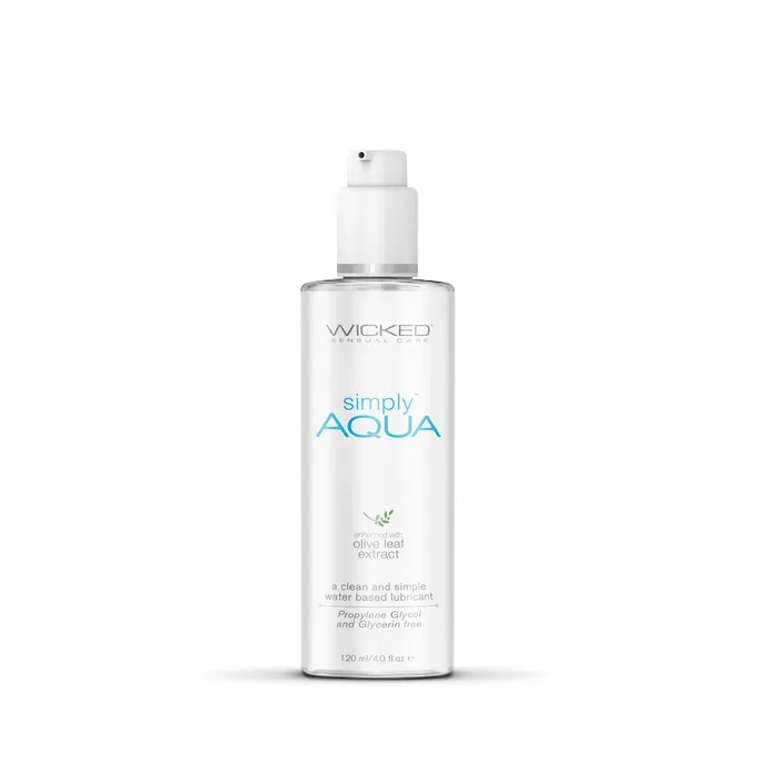 Lubricants Wicked Lubes Wicked Simply Aqua Water Based Lubricant 4 oz