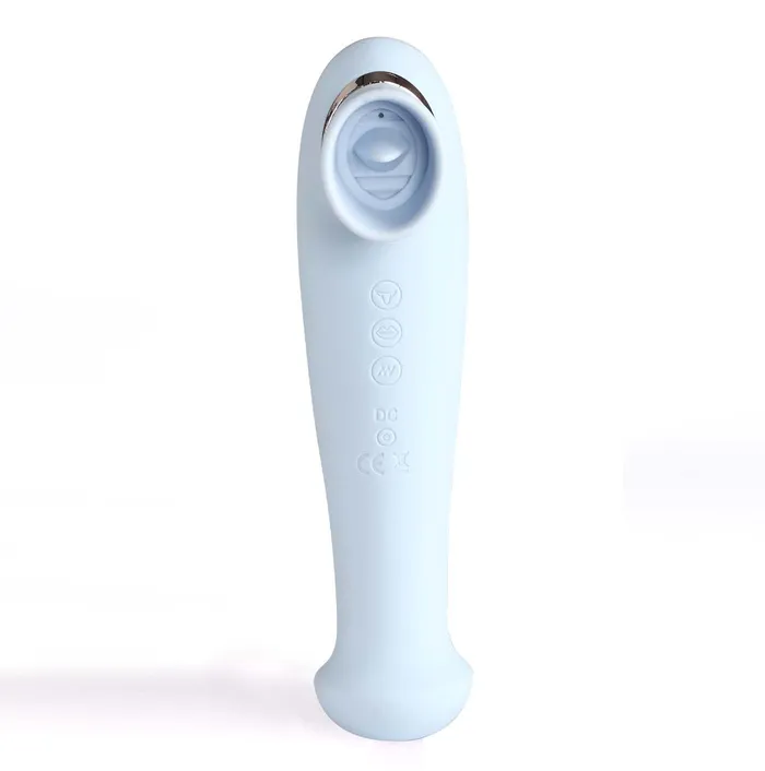 Maia Toys Destiny Blue Clitoral Suction Vibrator with Tongue Female Sex Toys