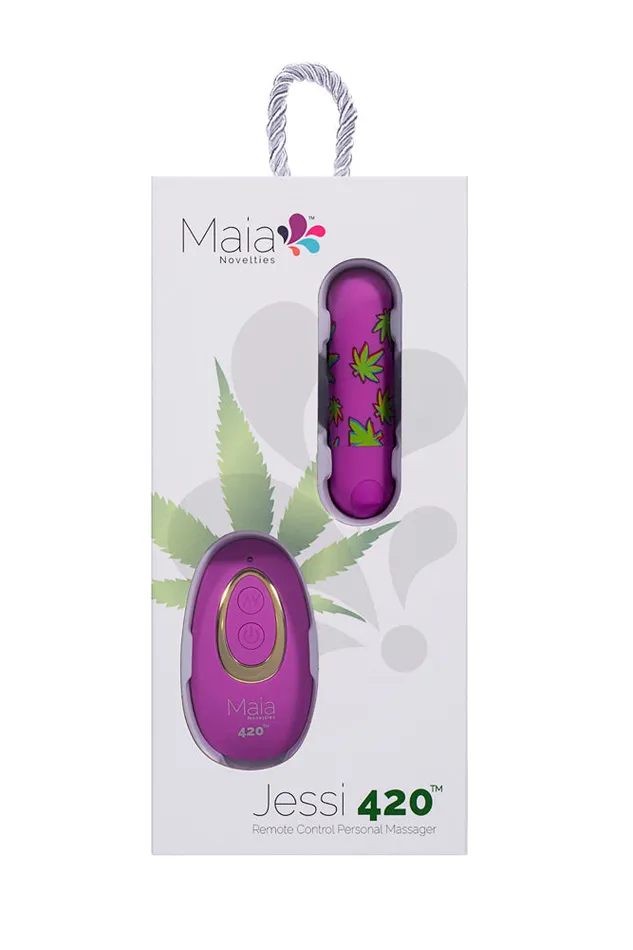Maia Toys Female Sex Toys JESSI 420 PURPLE Remote Rechargeable Super Charged Mini Bullet Maia Toys Female Sex Toys JESSI 420 PURPLE Remote Rechargeable Super Charged Mini Bullet