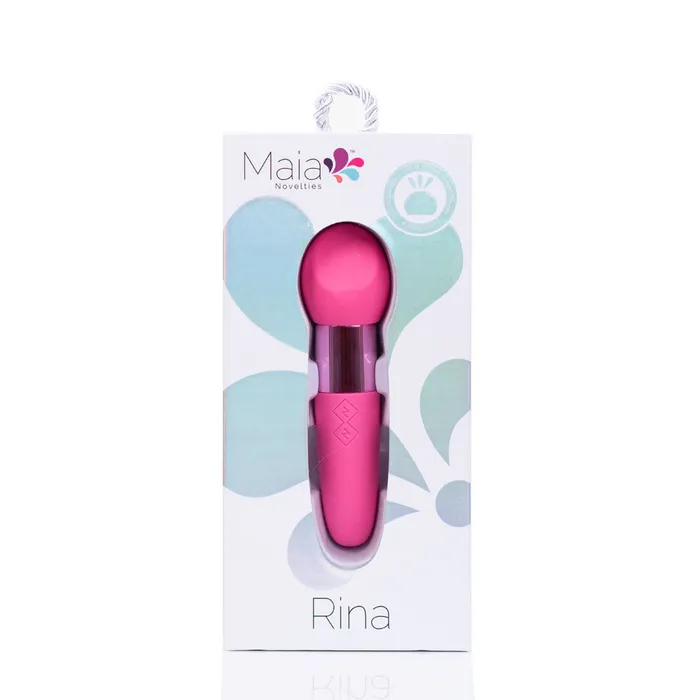 Maia Toys Vibrators RINA PINK Rechargeable Dual Motor Silicone 15Function Vibrator
