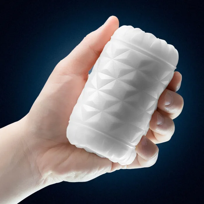 Male Sex Toys Blush Rize Reakt Self Lubricating Extra Soft Stroker White