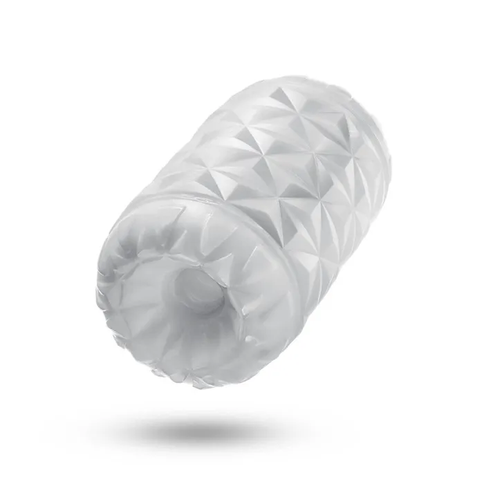 Male Sex Toys Blush Rize Reakt Self Lubricating Extra Soft Stroker White