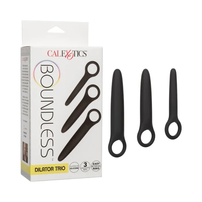 Male Sex Toys Boundless Anal or Vaginal Dilator Trio with Finger Loops CalExotics