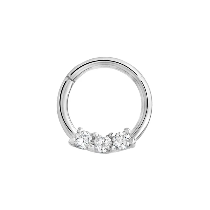 Male Sex Toys Painful Pleasures 16g Septum Clicker with Three Crystals Price Per 1 Male Sex Toys Painful Pleasures 16g Septum Clicker with Three Crystals Price Per 1